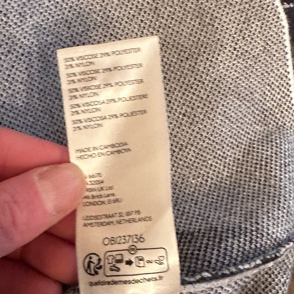 NWT Maeve XS Mock Neck Black and white sweater - Picture 6 of 9